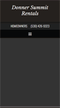 Mobile Screenshot of donnersummitrentals.com